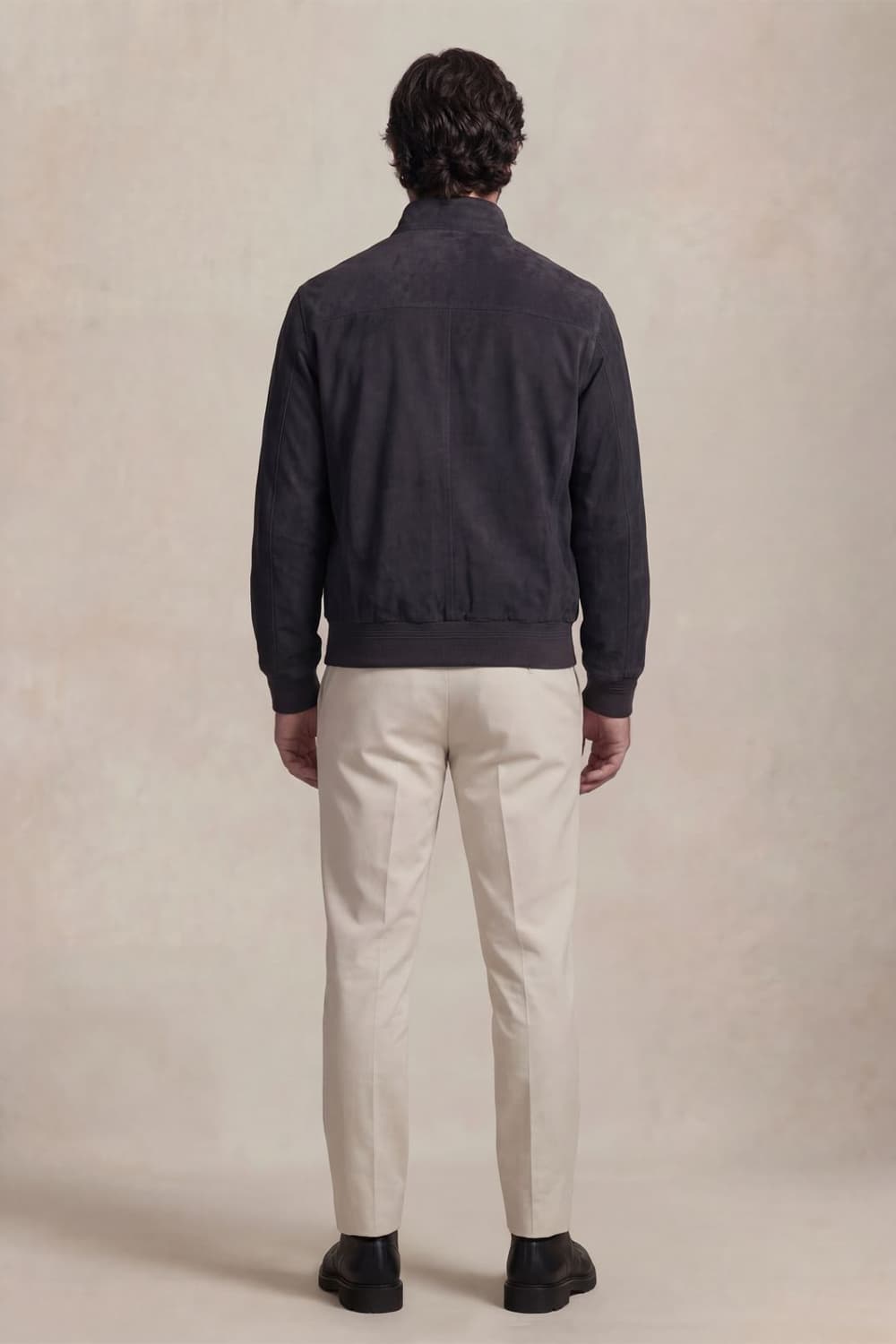 Aldo Polo Camoscio giacca uomo 100% vera pelle Made in Italy - Barone Firenze