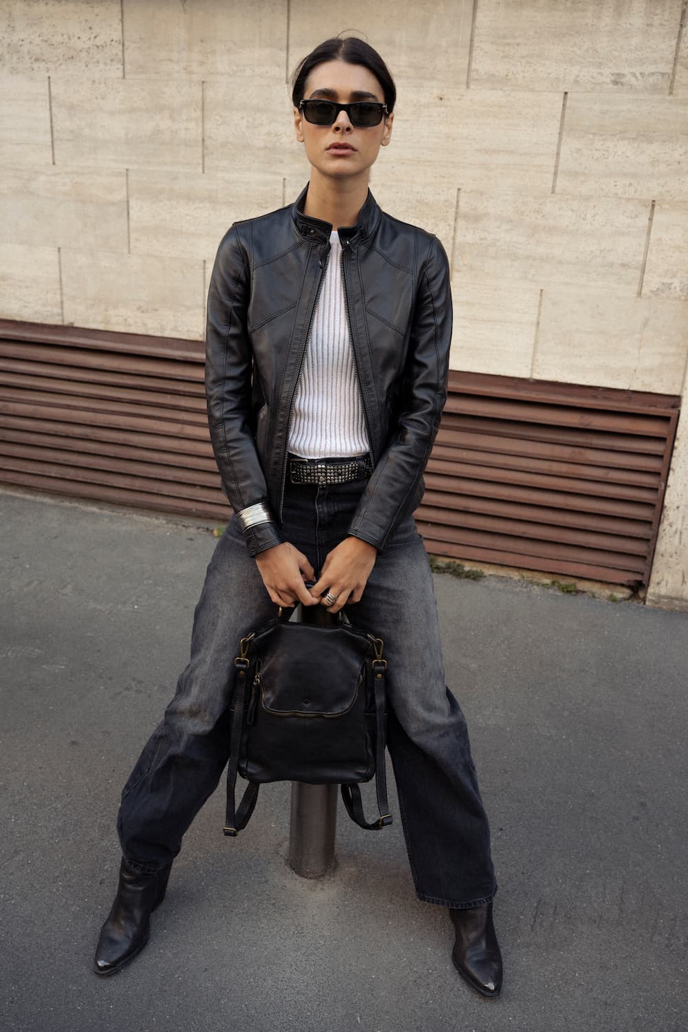 Arezzo Gold zaino 100% vera pelle Made in Italy - Barone Firenze