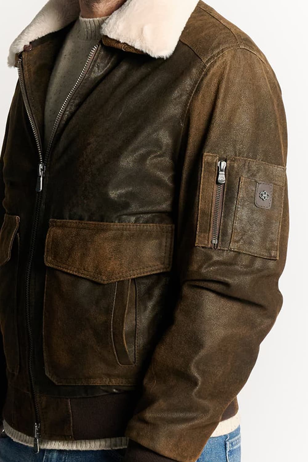 Aviatore Rock 100% vera pelle Made in Italy - Barone Firenze