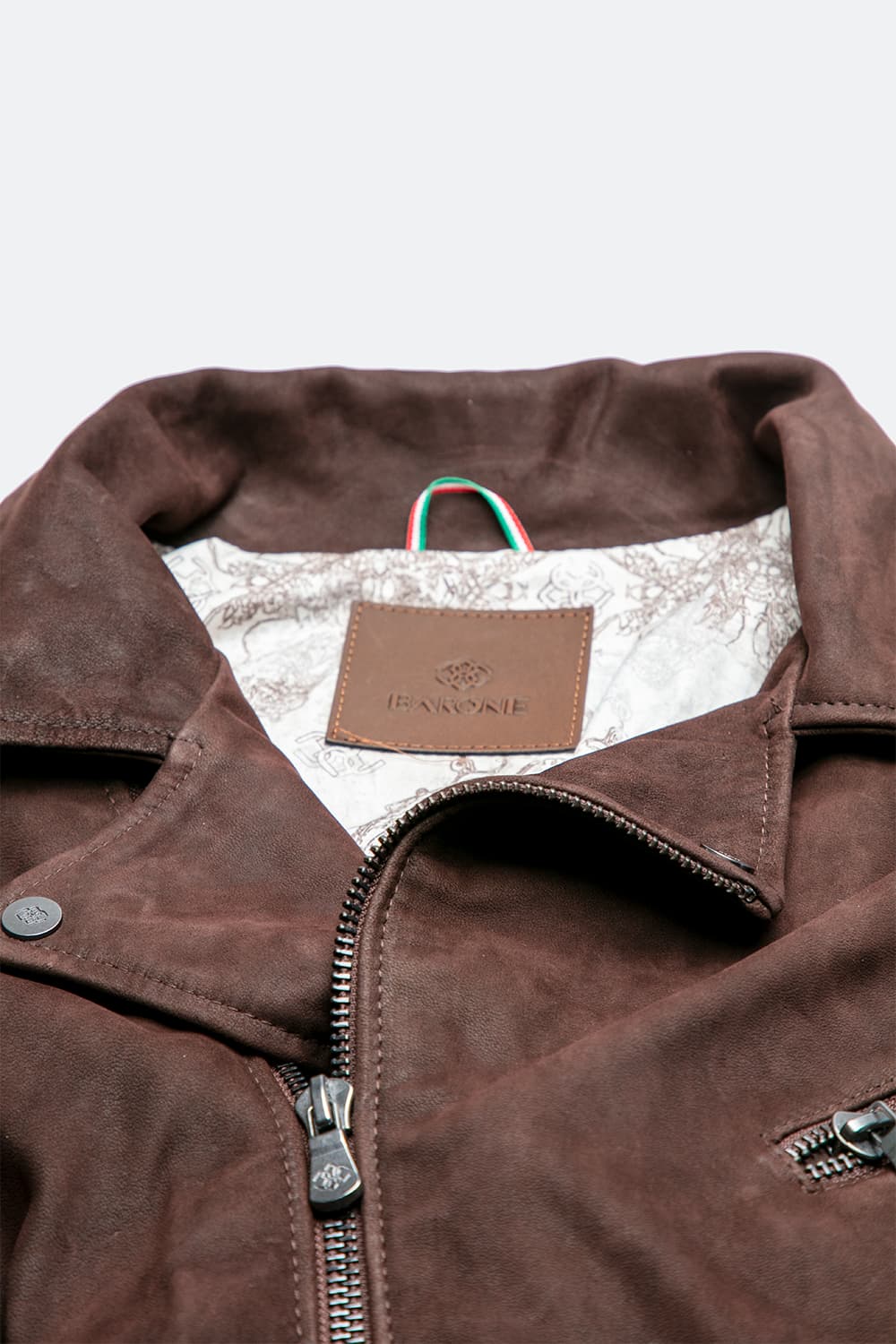 Chiodo Uomo Oleato giacca 100% vera pelle Made in Italy - Barone Firenze