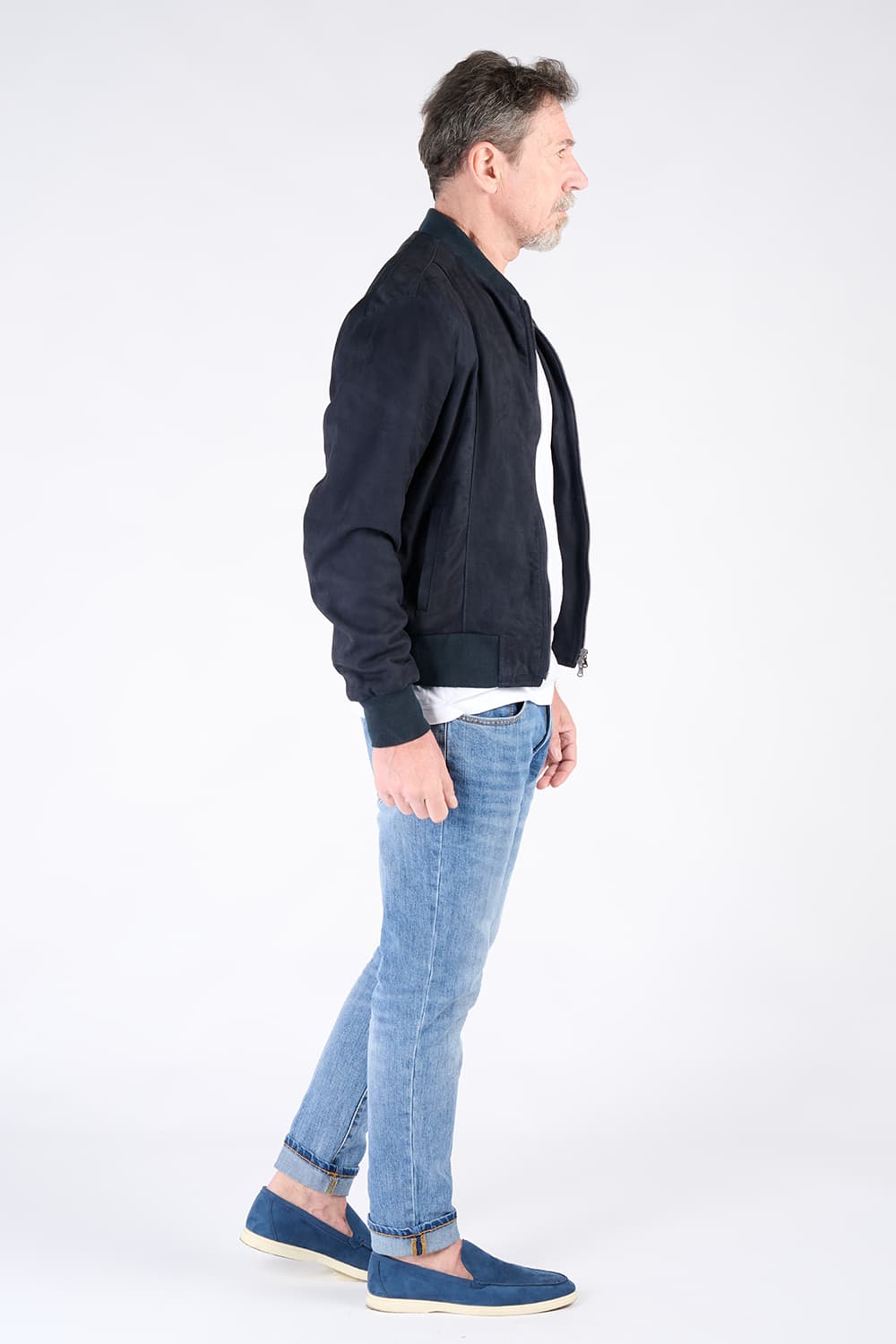 Enrico Camoscio giacca uomo 100% vera pelle Made in Italy - Barone Firenze