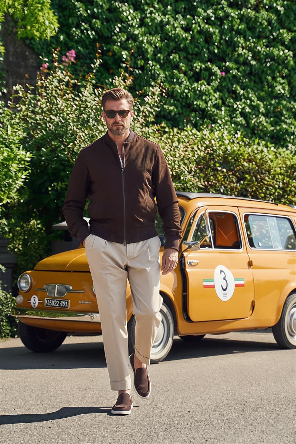 Enrico Camoscio giacca uomo 100% vera pelle Made in Italy - Barone Firenze