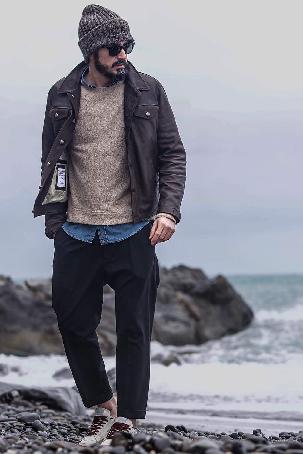 Leo Vegetale giacca uomo 100% vera pelle Made in Italy - Barone Firenze