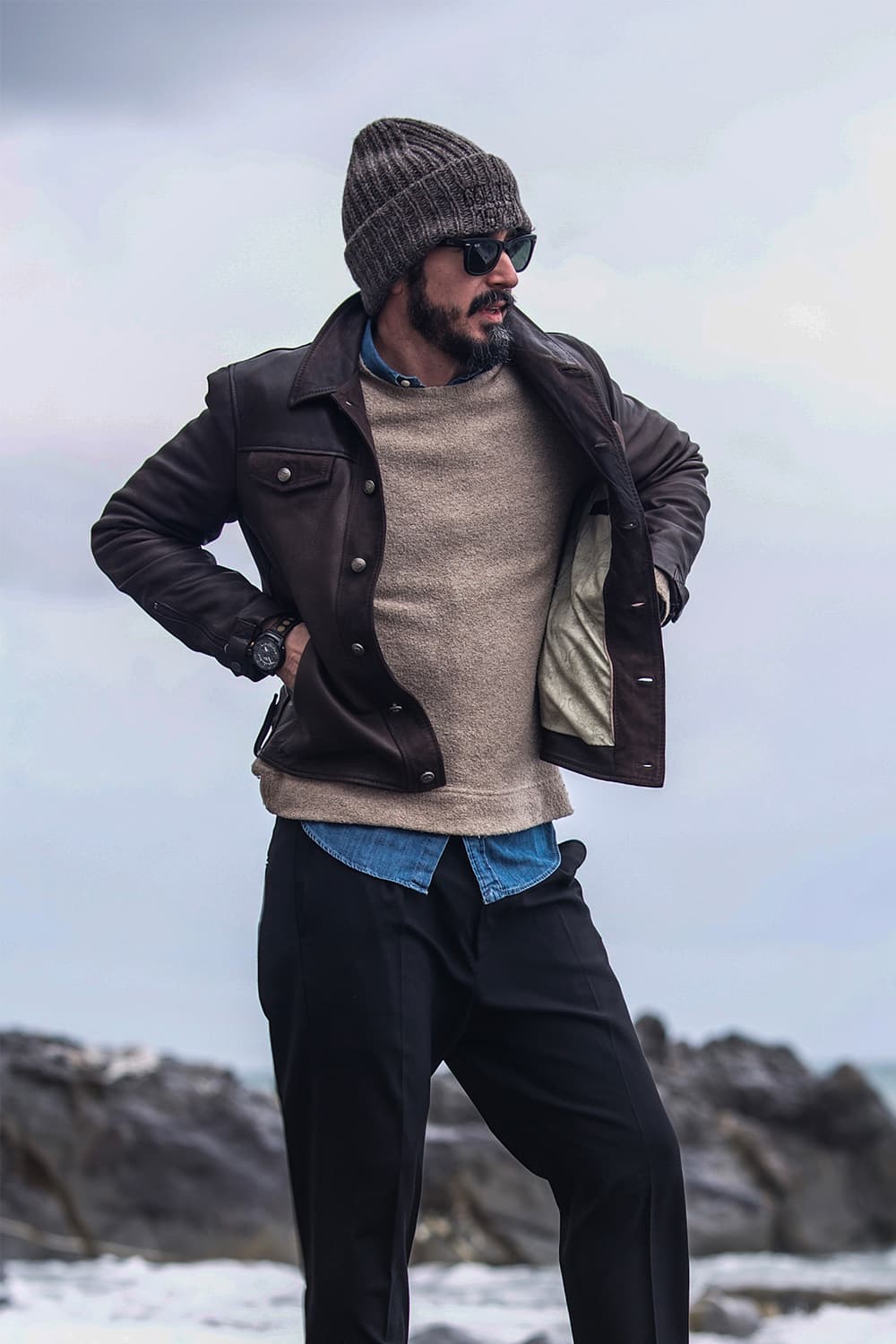 Leo Vegetale giacca uomo 100% vera pelle Made in Italy - Barone Firenze