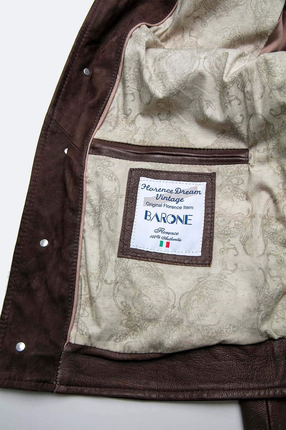 Leo Vegetale giacca uomo 100% vera pelle Made in Italy - Barone Firenze