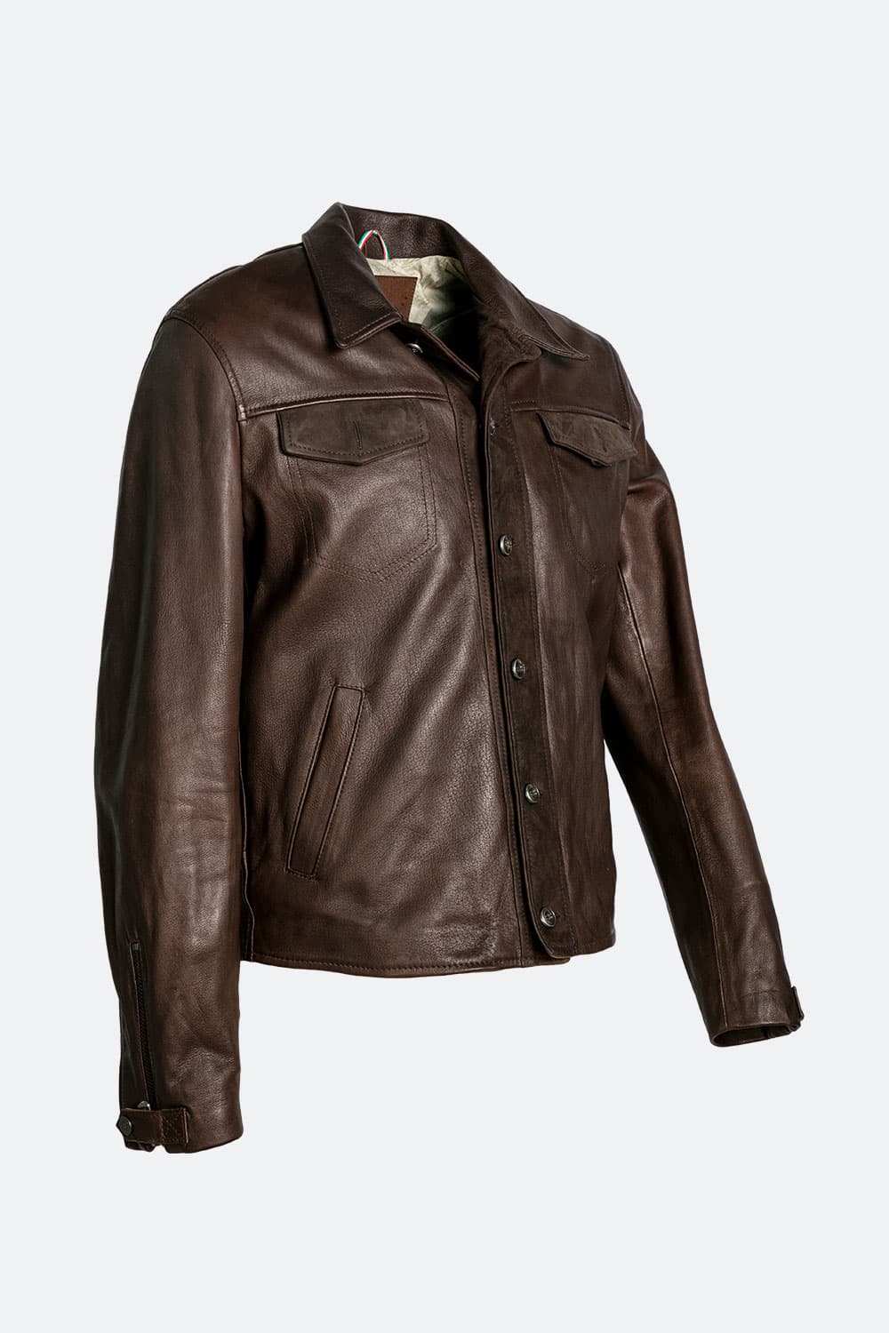 Leo Vegetale giacca uomo 100% vera pelle Made in Italy - Barone Firenze