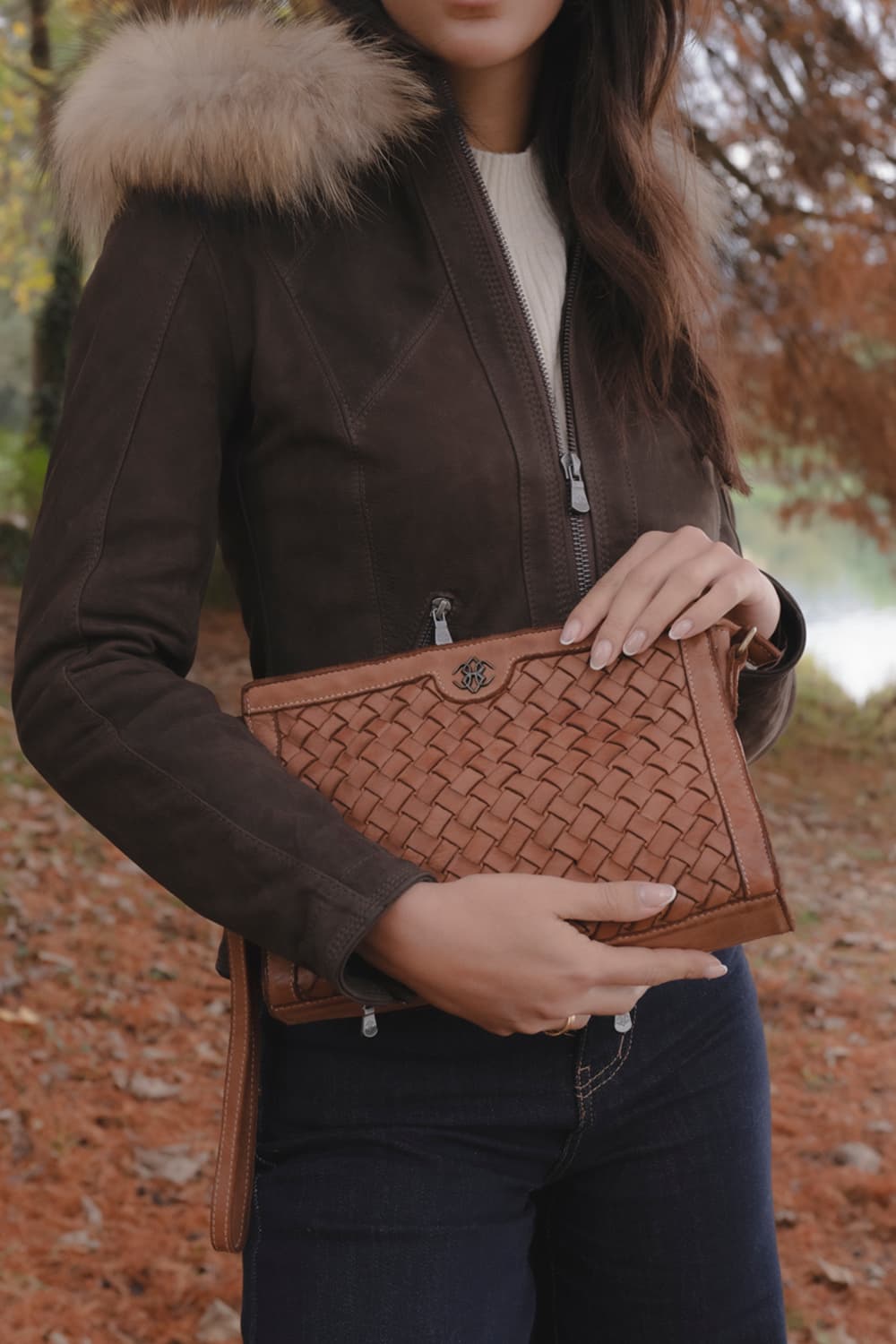 Venere Intreccio borsa 100% vera pelle Made in Italy - Barone Firenze