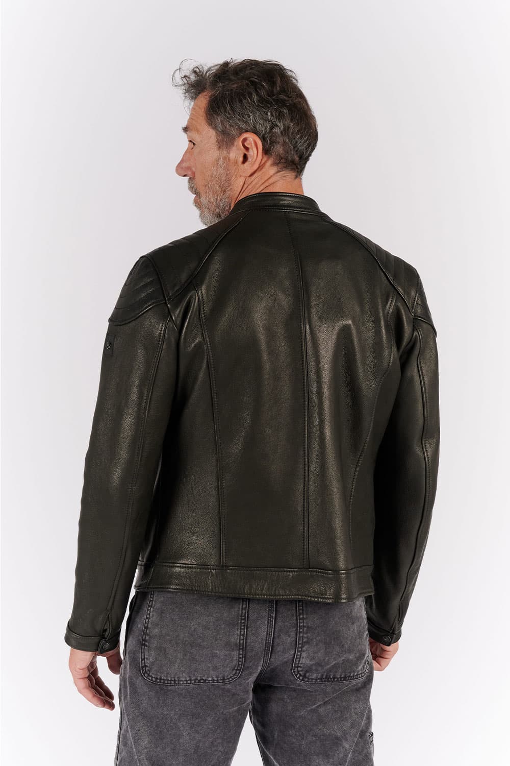 Elton Gold Bike giacca uomo 100% vera pelle Made in Italy - Barone Firenze