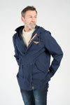 Men’s Long Blue Parka man Barone firenze - 6
