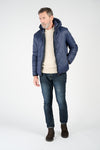 Men’s Long Blue Parka man Barone firenze - 11