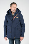 Men’s Long Blue Parka man Barone firenze - 1