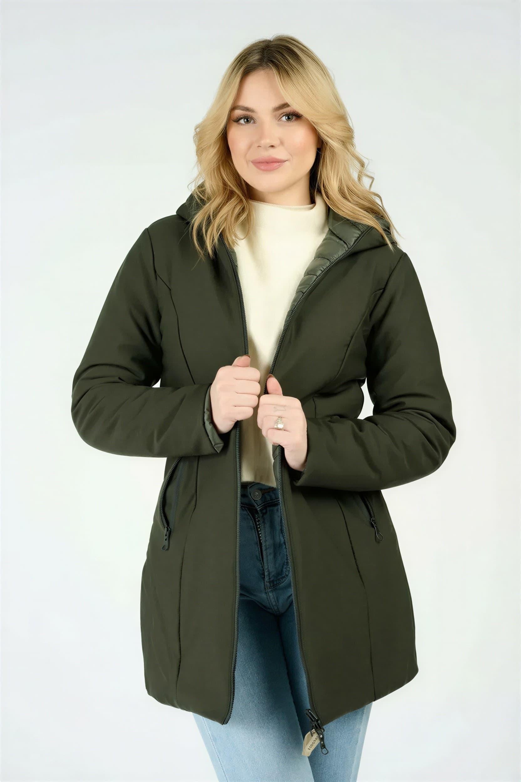 WOMEN'S LONG THERMAL DOWN JACKET woman Barone firenze - 1