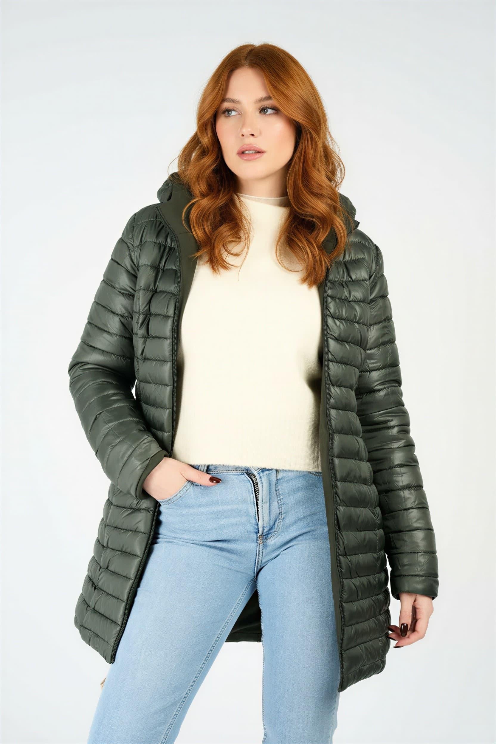 WOMEN'S LONG THERMAL DOWN JACKET woman Barone firenze - 4