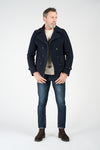Men's Mixed Wool Double Breasted Coat man Barone firenze - 2