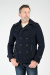 Men's Mixed Wool Double Breasted Coat man Barone firenze - 1