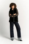 Cortina Black Vest woman Barone firenze - 3