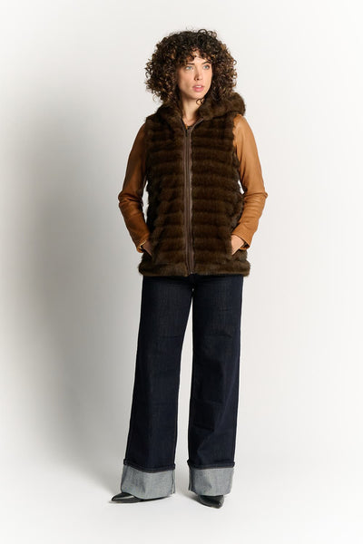 Cortina Dark Brown Vest