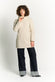 Women's Long Beige Thermal Down Jacket woman Barone firenze - 3