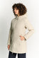Women's Long Beige Thermal Down Jacket woman Barone firenze - 2