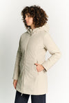 Women's Long Beige Thermal Down Jacket woman Barone firenze - 2