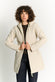 Women's Long Beige Thermal Down Jacket woman Barone firenze - 1