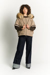 Marta Hazelnut Poncho woman Barone firenze - 2