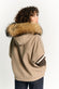 Marta Hazelnut Poncho woman Barone firenze - 4