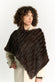 Chocolate Lapin Fur Cape woman Barone firenze - 1