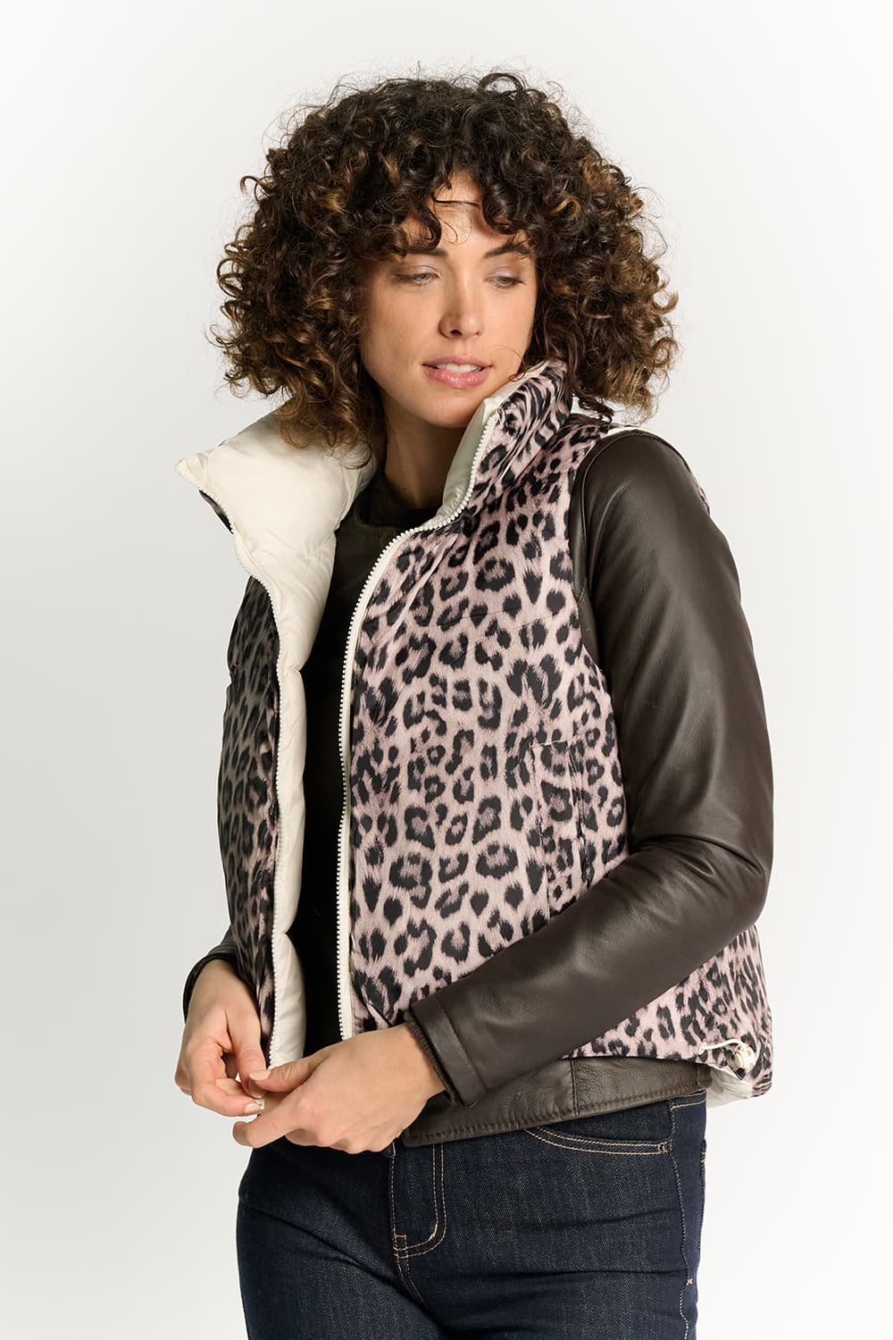 Paris Puffer Vest Jacket woman Barone firenze - 2