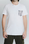 T-Shirt Uomo Taschino Bianco man Barone firenze - 1