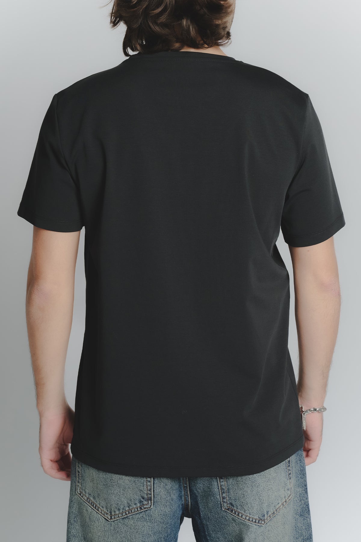 T-Shirt Uomo Stampa Bassotto Nero man Barone firenze - 2