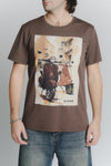 T-Shirt Uomo Stampa Vespa Cioccolato man Barone firenze - 1