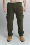 Pantaloni Cargo Verde Uomo man Barone firenze - 1