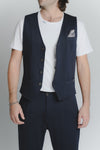 Gilet Uomo Blu man Barone firenze - 1