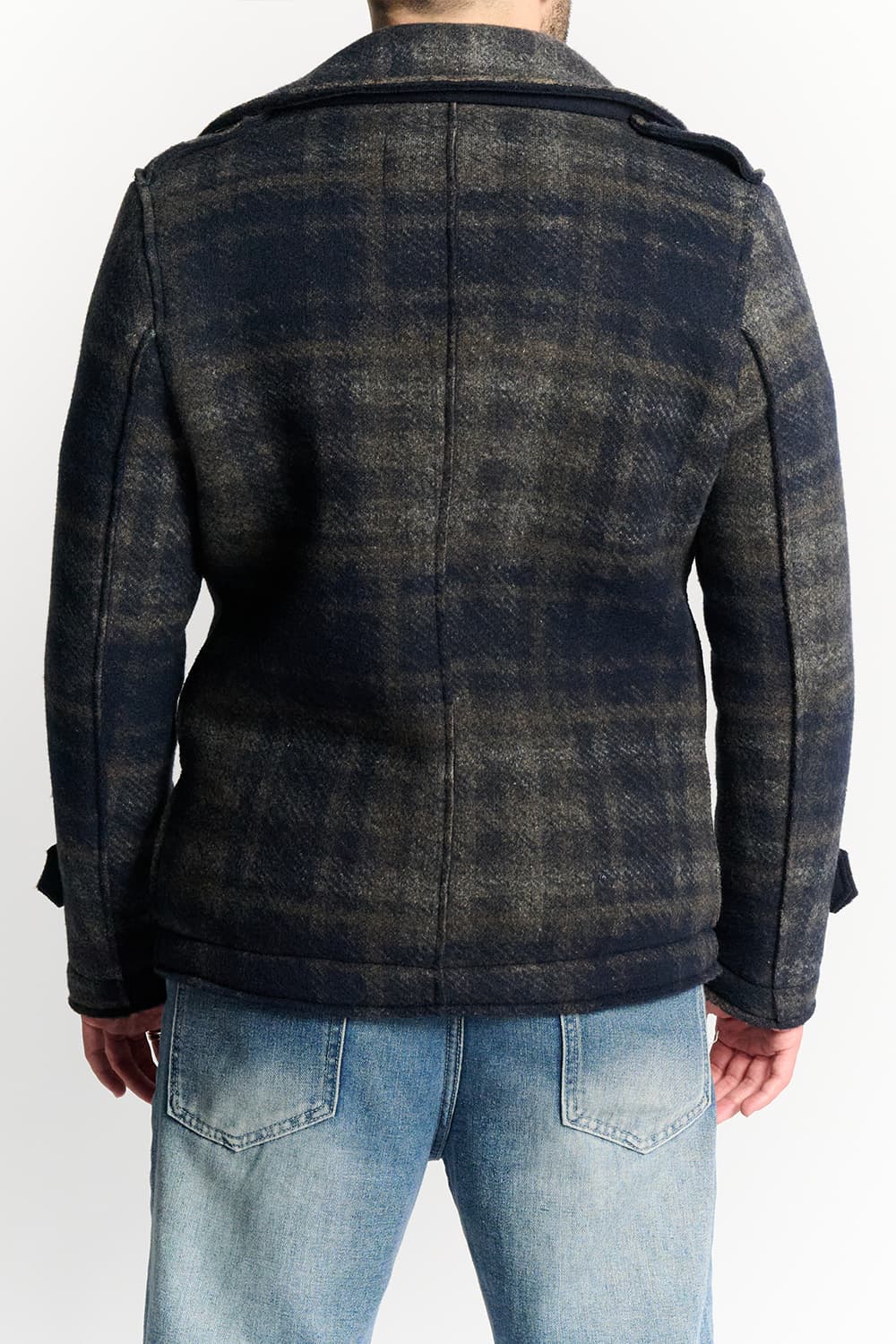 Men's Mixed Wool Double Breasted Coat