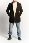 Men's Mixed Wool Double Breasted Coat man Barone firenze - 4