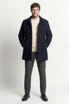 Men's Mixed Wool Double Breasted Coat man Barone firenze - 2