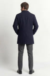 Men's Mixed Wool Double Breasted Coat man Barone firenze - 3
