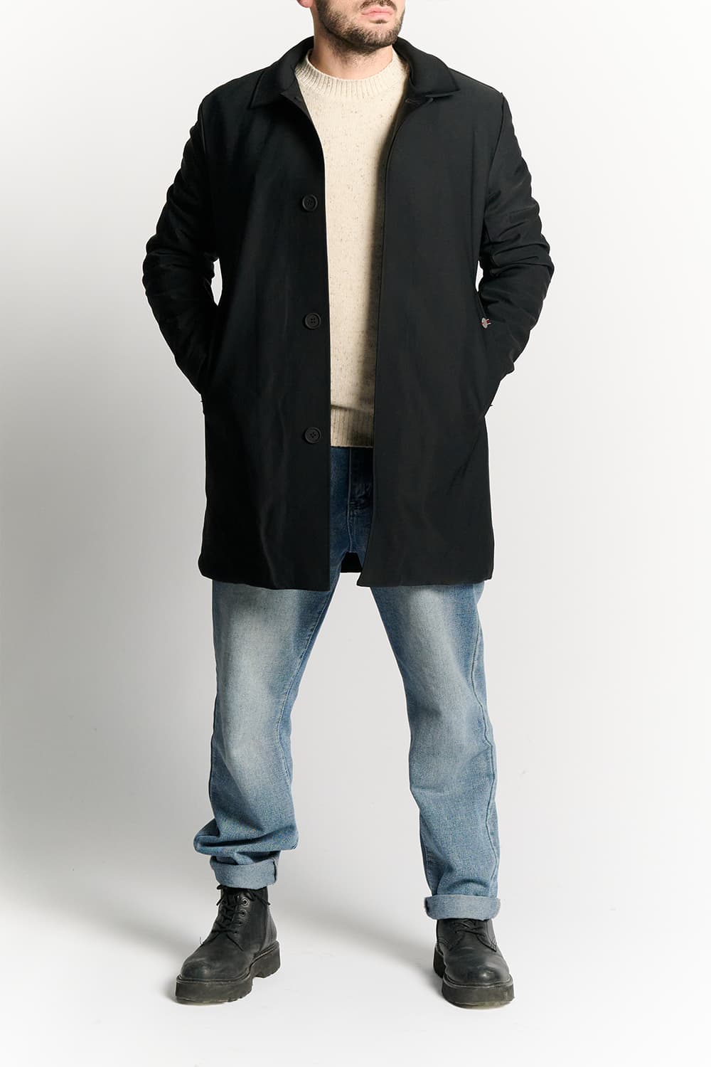 MEN'S LONG THERMAL DOWN JACKET man Barone firenze - 1