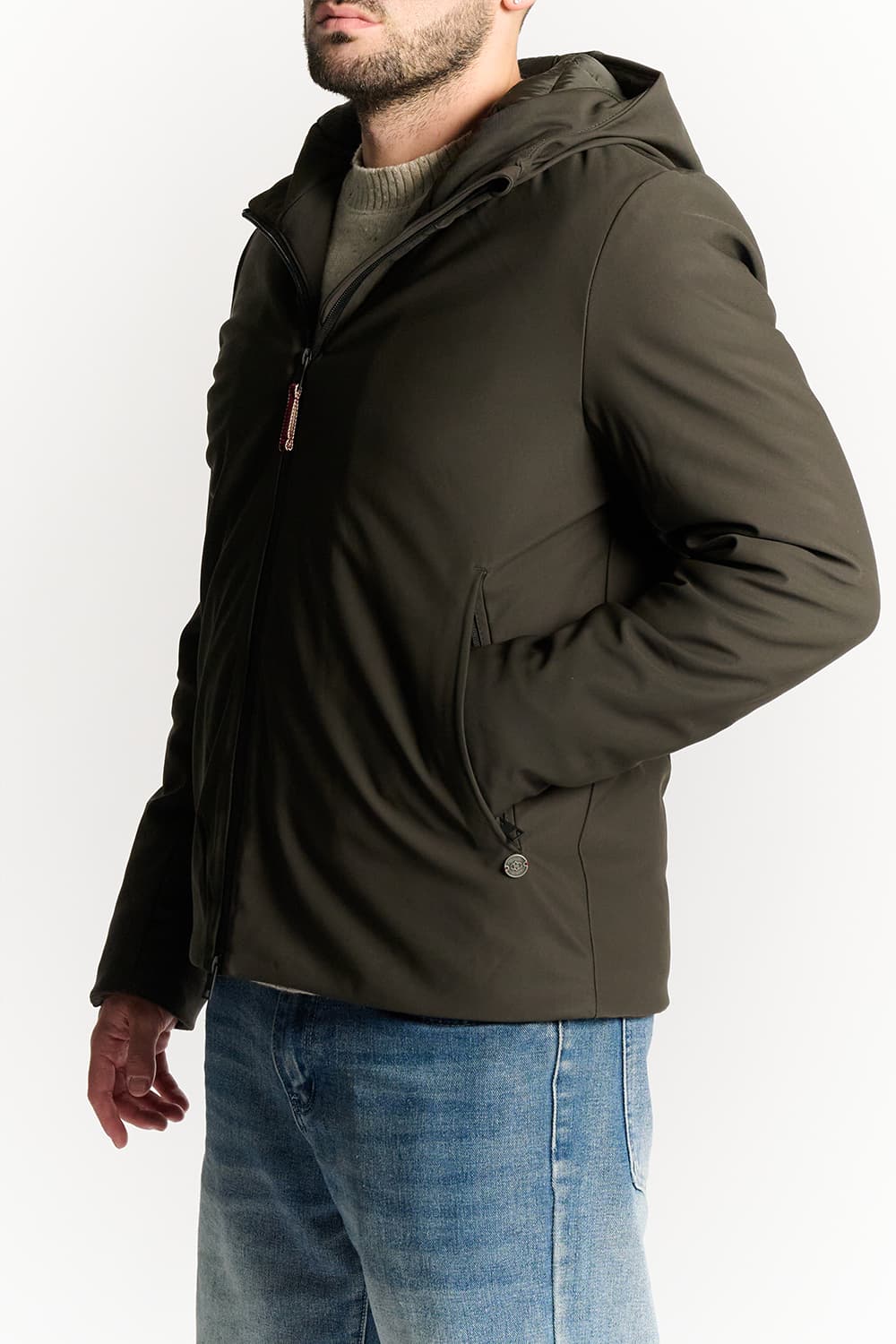 MEN'S SHORT THERMAL DOWN JACKET man Barone firenze - 3
