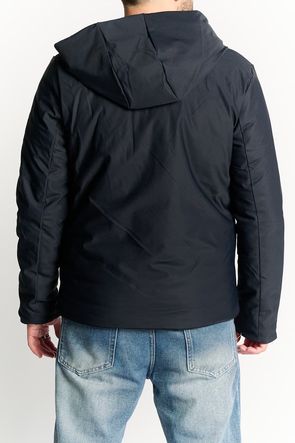 Men's Thermal Down Blue Jacket Short man Barone firenze - 4