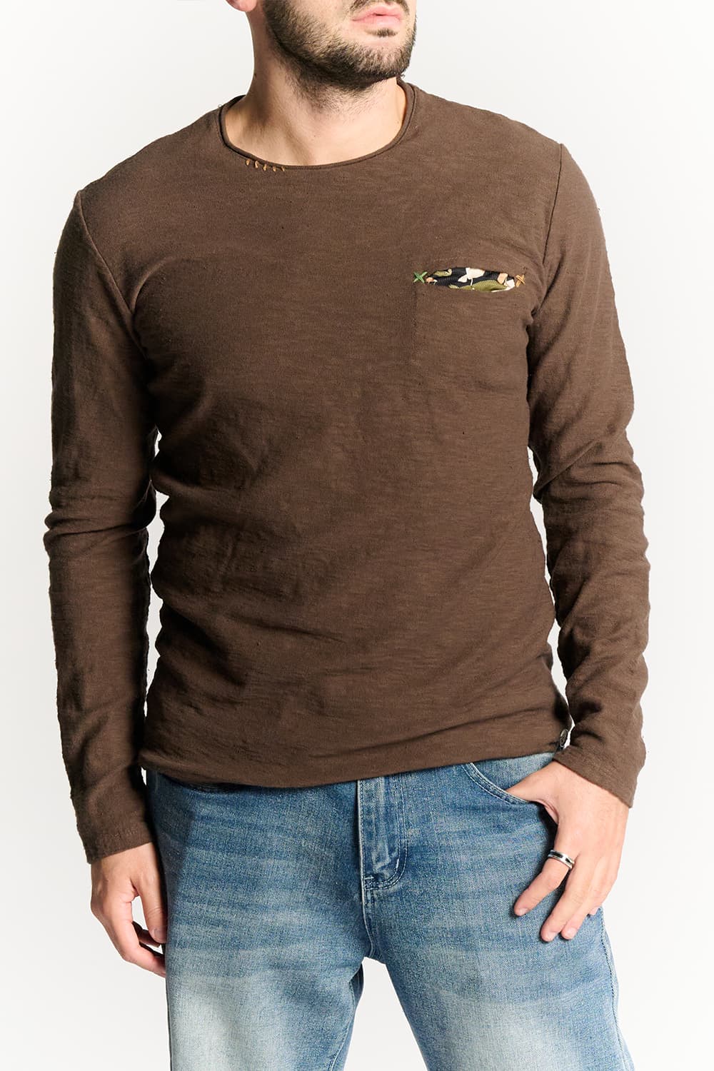 T-shirt Baron Embroidery Front man Barone firenze - 1