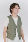 Gilet Uomo Melange Verde man Barone firenze - 2