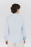 Camicia Uomo Lino Celeste man Barone firenze - 3