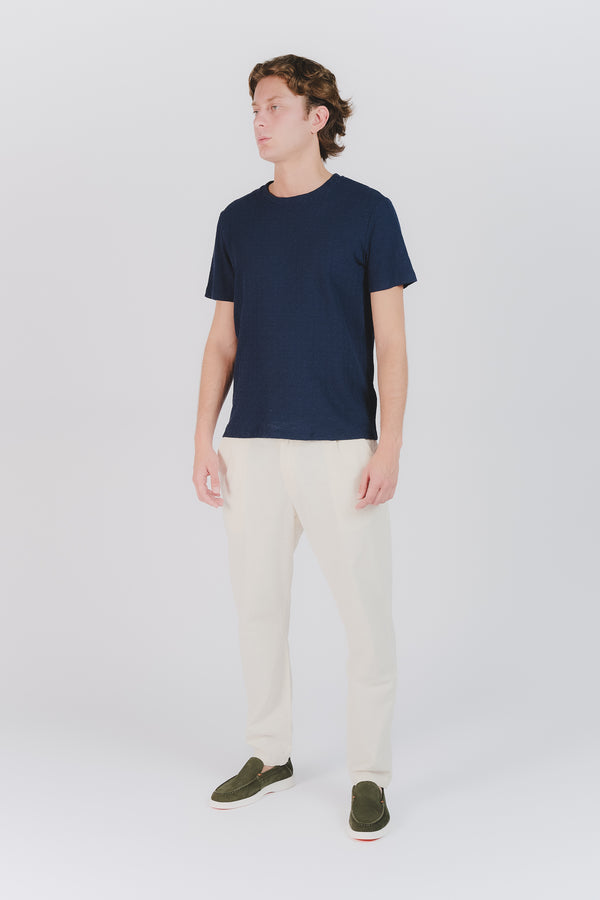 T-shirt Uomo Tramata Blu man Barone firenze