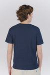 T-shirt Uomo Tramata Blu man Barone firenze - 4