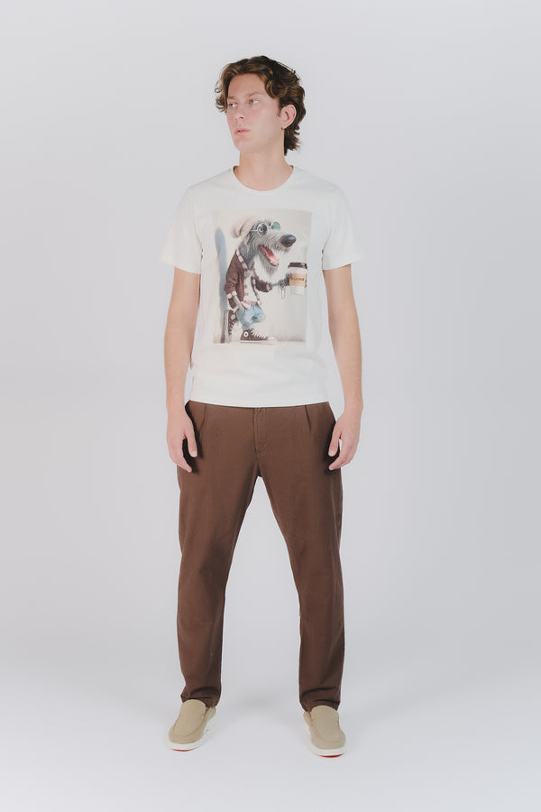 T-Shirt Uomo Stampa Dog man Barone firenze