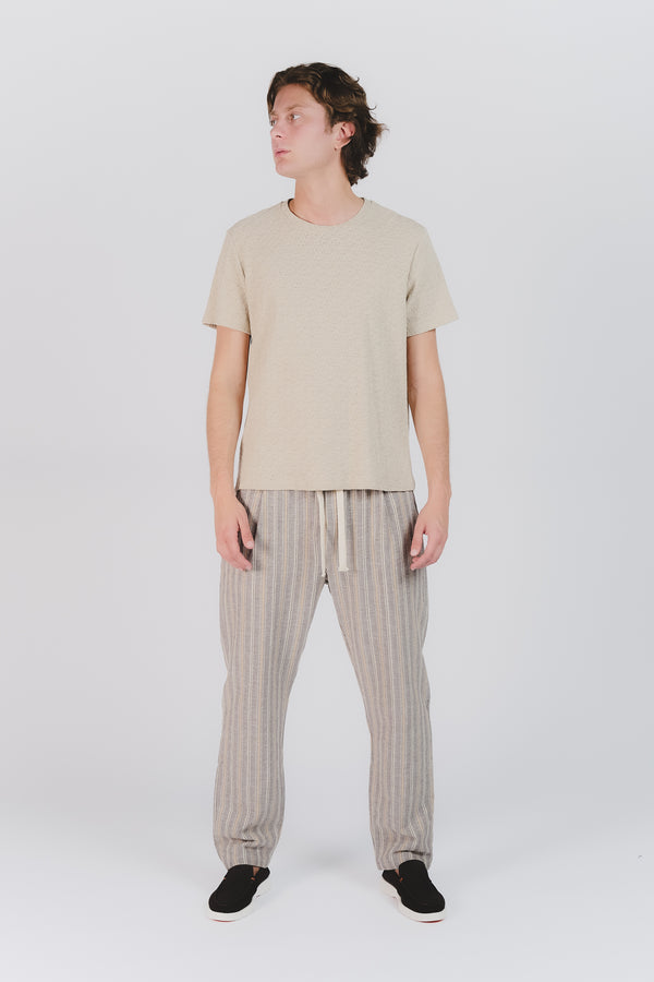 T-shirt Uomo Tramata Beige man Barone firenze