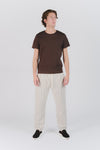 Pantaloni Cotone Righe Crema man Barone firenze - 2