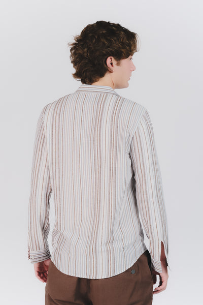 Men's Striped Linen Shirt
